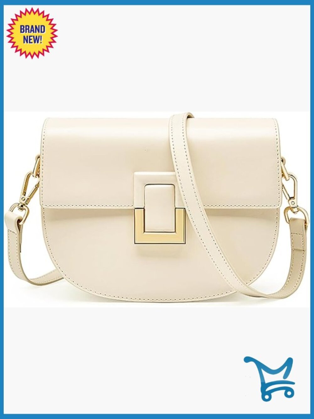 Genuine Leather Crossbody Bag Adjustable Strap Large Capacity Satchel
